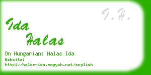 ida halas business card